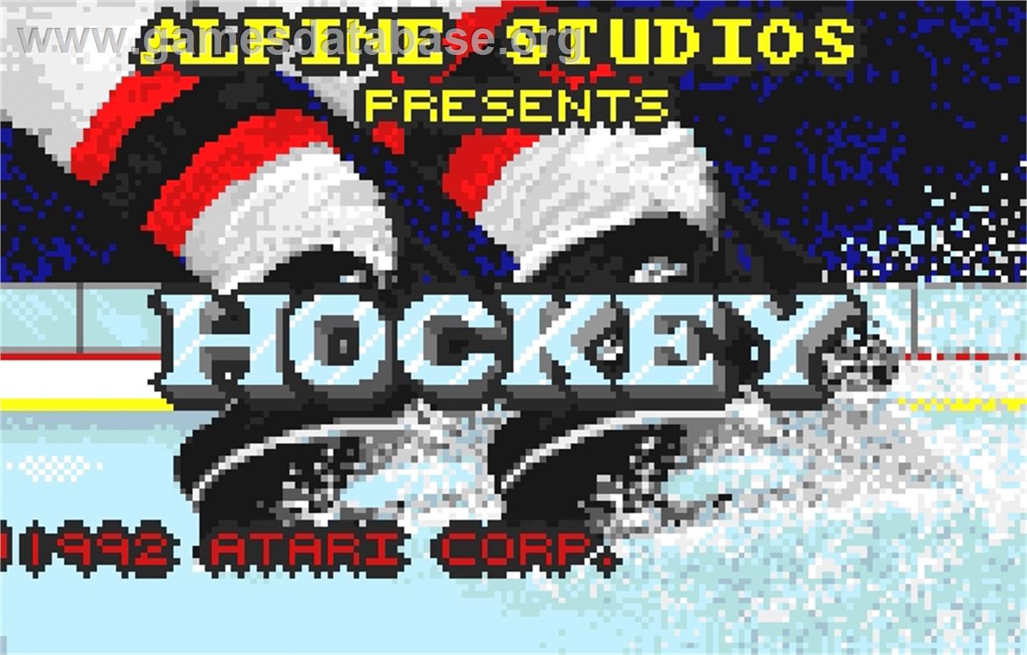 Hockey - Atari Lynx - Artwork - Title Screen