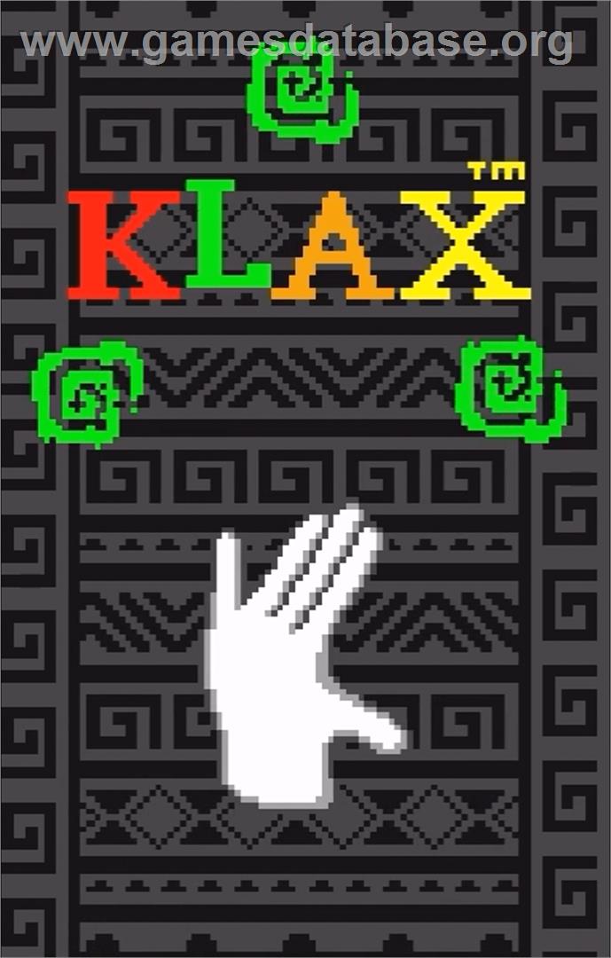 Klax - Atari Lynx - Artwork - Title Screen