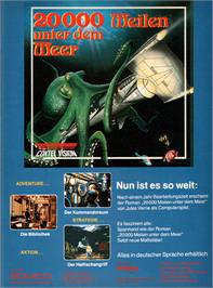 Advert for 20,000 Leagues Under the Sea on the Commodore Amiga.