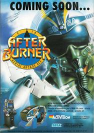 Advert for After Burner on the Sega Master System.
