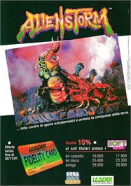 Advert for Alien Storm on the Atari ST.
