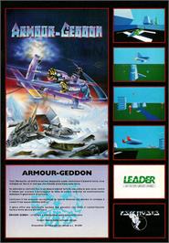 Advert for Armour-Geddon on the Commodore Amiga.