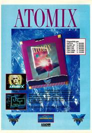 Advert for Atomix on the Commodore 64.