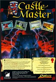 Advert for Castle Master on the Microsoft DOS.