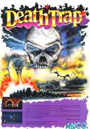 Advert for Death Trap on the Commodore Amiga.