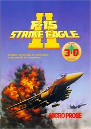 Advert for F-15 Strike Eagle 2 on the Commodore Amiga.