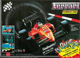 Advert for Ferrari Formula One on the Commodore 64.