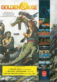 Advert for Golden Axe on the Atari ST.