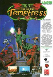 Advert for Lure of the Temptress on the Commodore Amiga.