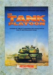 Advert for M1 Tank Platoon on the Commodore Amiga.