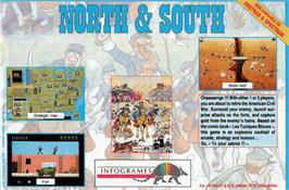 Advert for North & South on the Commodore Amiga.