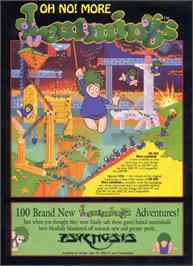 Advert for Oh No More Lemmings on the Atari ST.