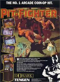 Advert for Pit Fighter on the Atari ST.