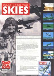 Advert for Reach for the Skies on the Microsoft DOS.