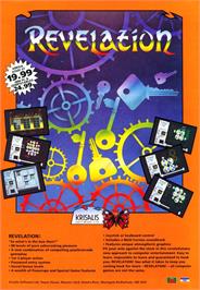 Advert for Revelation on the Commodore Amiga.