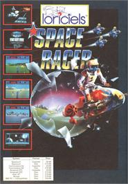 Advert for Space Racer on the Microsoft DOS.