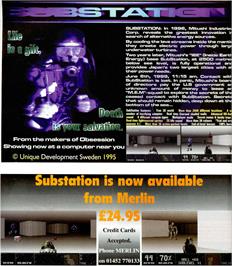 Advert for Substation on the Atari ST.