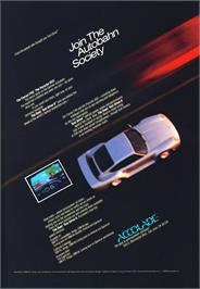 Advert for Test Drive II Car Disk: Musclecars on the Atari ST.