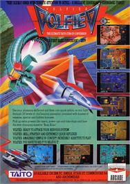 Advert for Volfied on the Arcade.