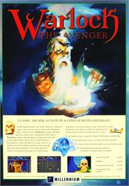 Advert for Warlock: The Avenger on the Commodore Amiga.