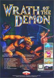 Advert for Wrath of the Demon on the Commodore 64.