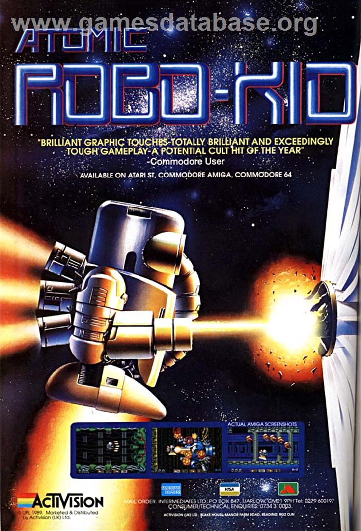 Atomic Robo-Kid - Atari ST - Artwork - Advert