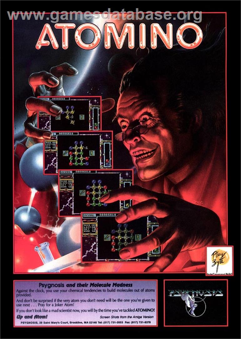 Atomino - Commodore Amiga - Artwork - Advert