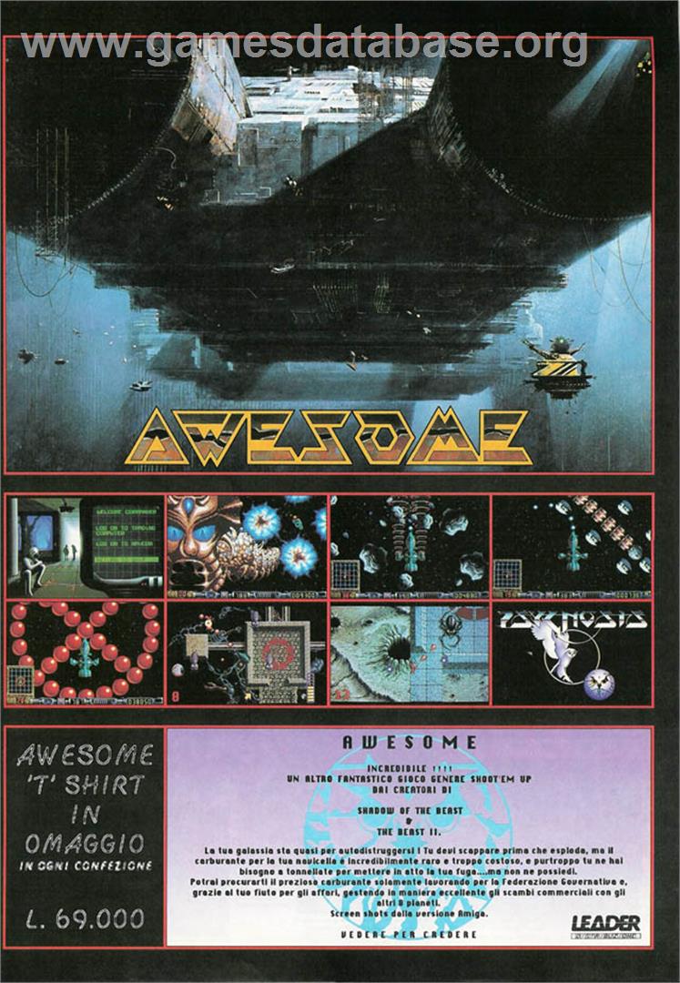 Awesome - Commodore Amiga - Artwork - Advert