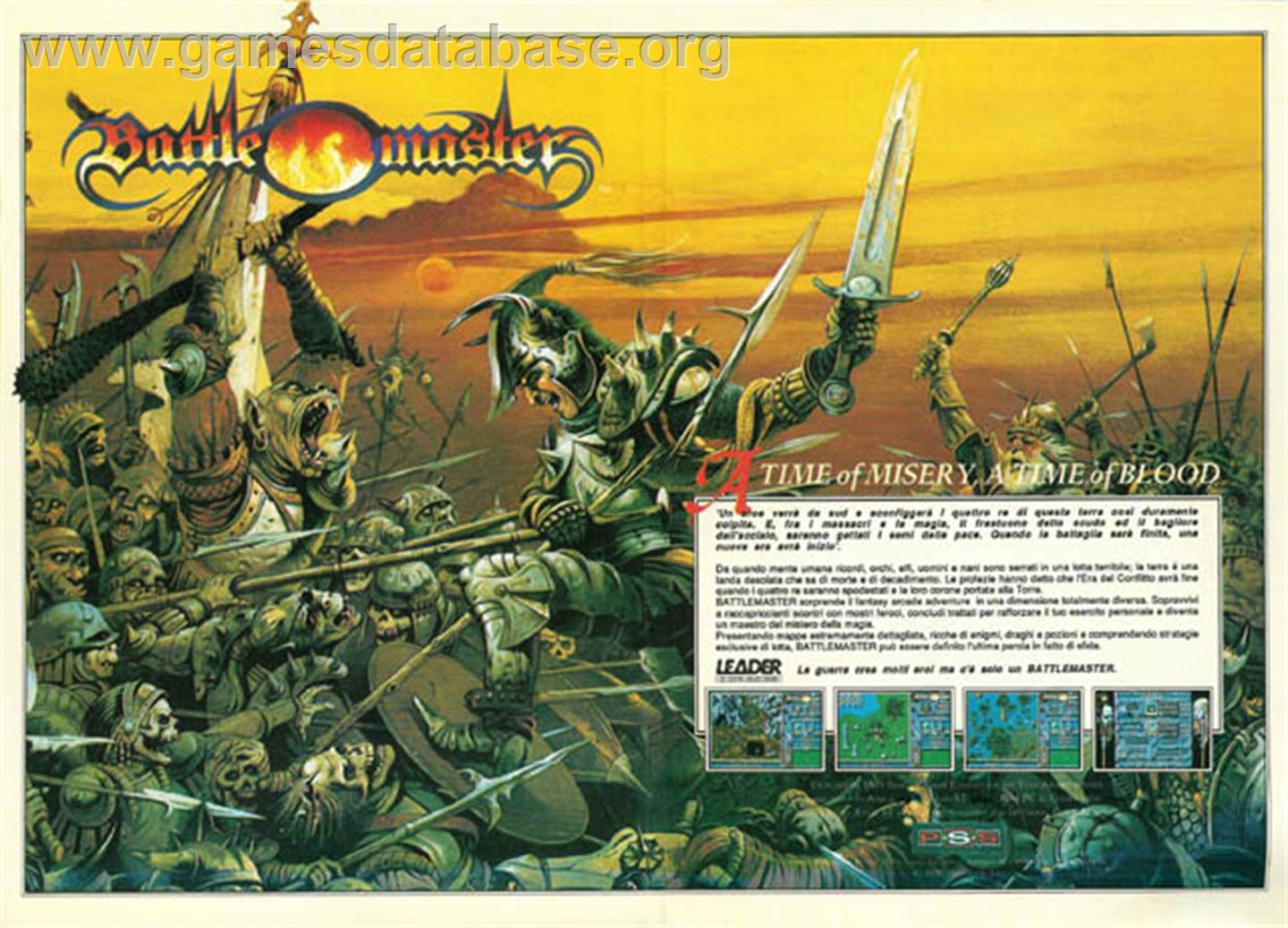 Battle Master - Commodore Amiga - Artwork - Advert
