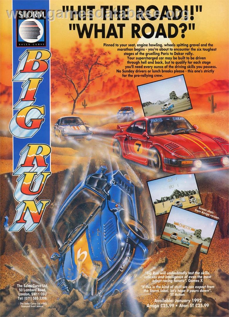 Big Run - Atari ST - Artwork - Advert