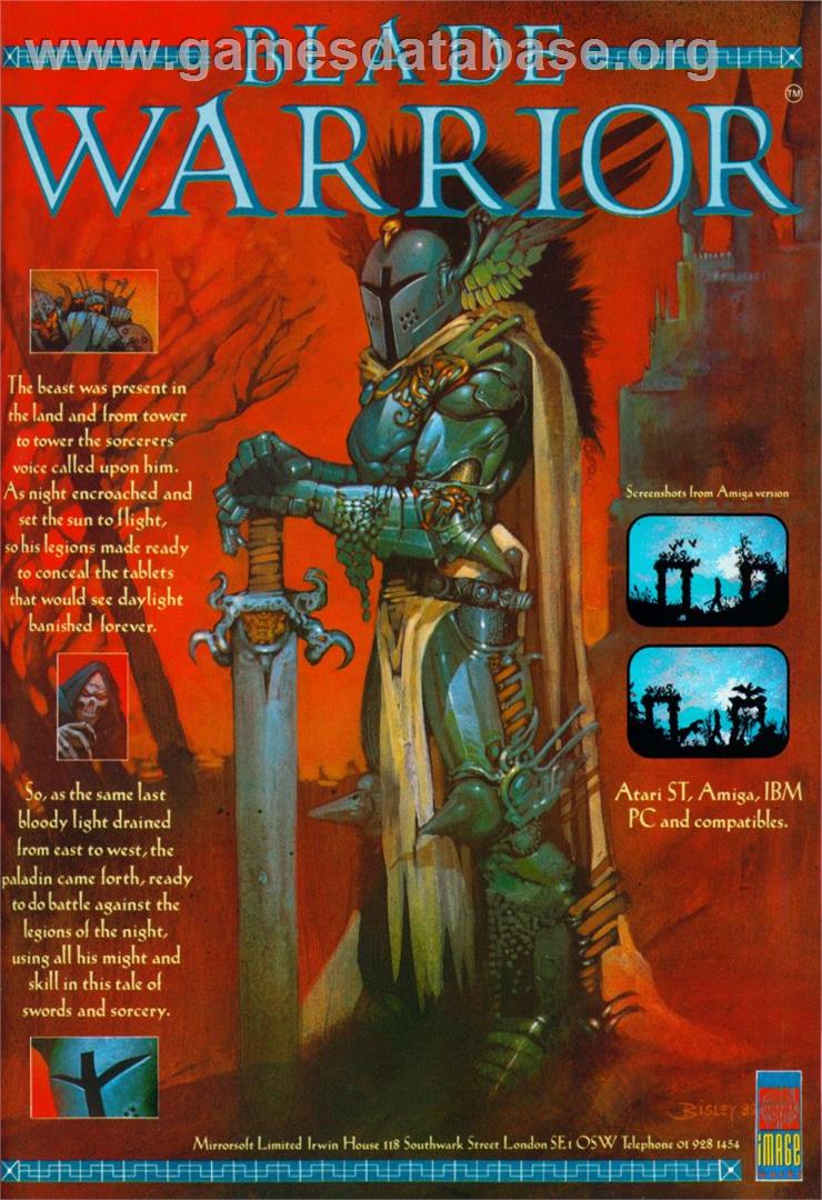 Blade Warrior - Commodore Amiga - Artwork - Advert
