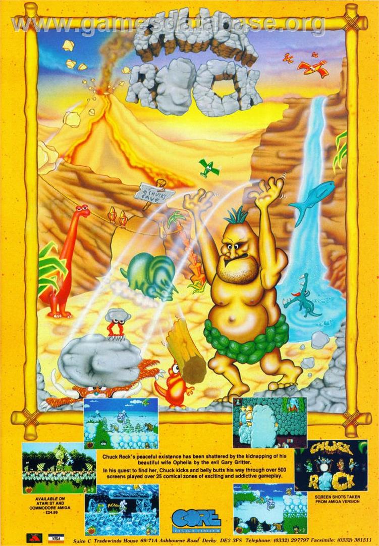 Chuck Rock - Commodore Amiga - Artwork - Advert