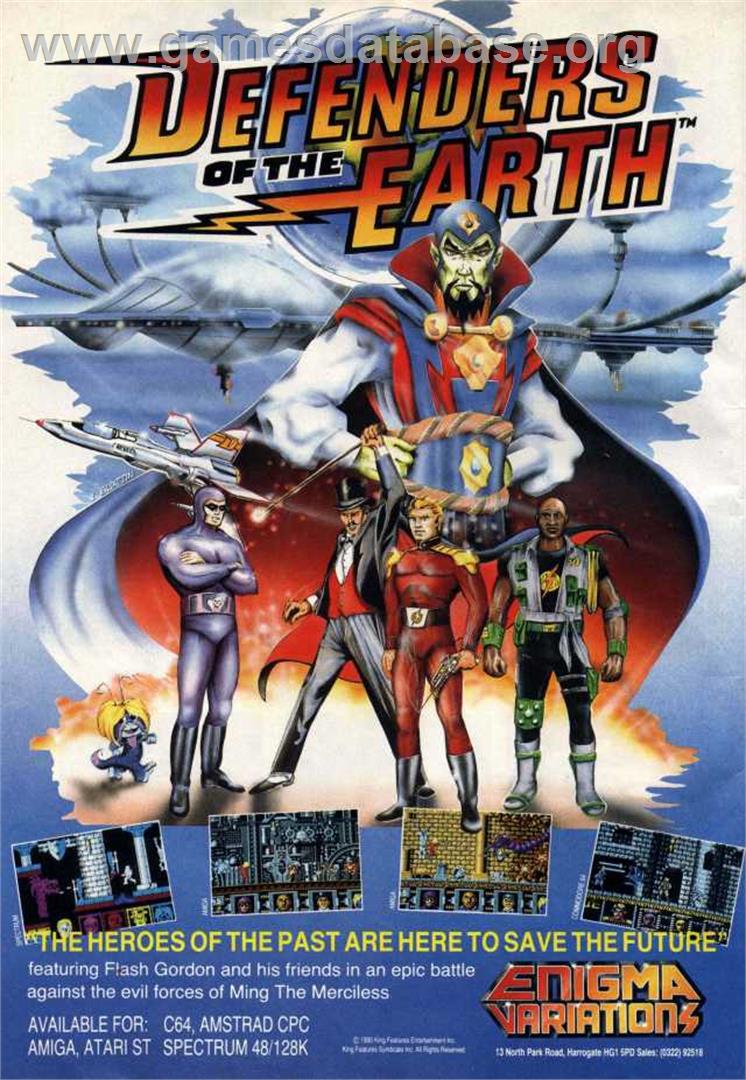 Defenders of the Earth - Commodore Amiga - Artwork - Advert