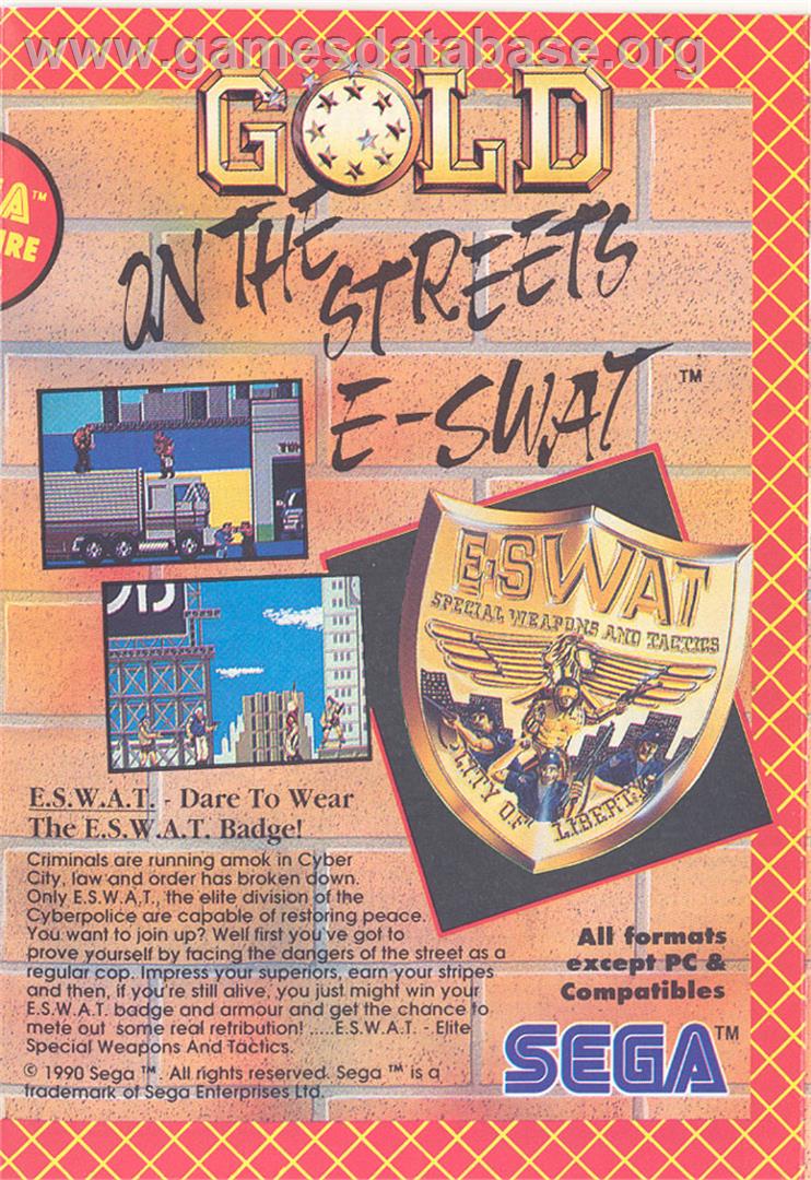 E-SWAT: Cyber Police - Atari ST - Artwork - Advert