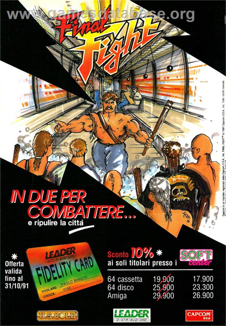 Final Fight - Atari ST - Artwork - Advert