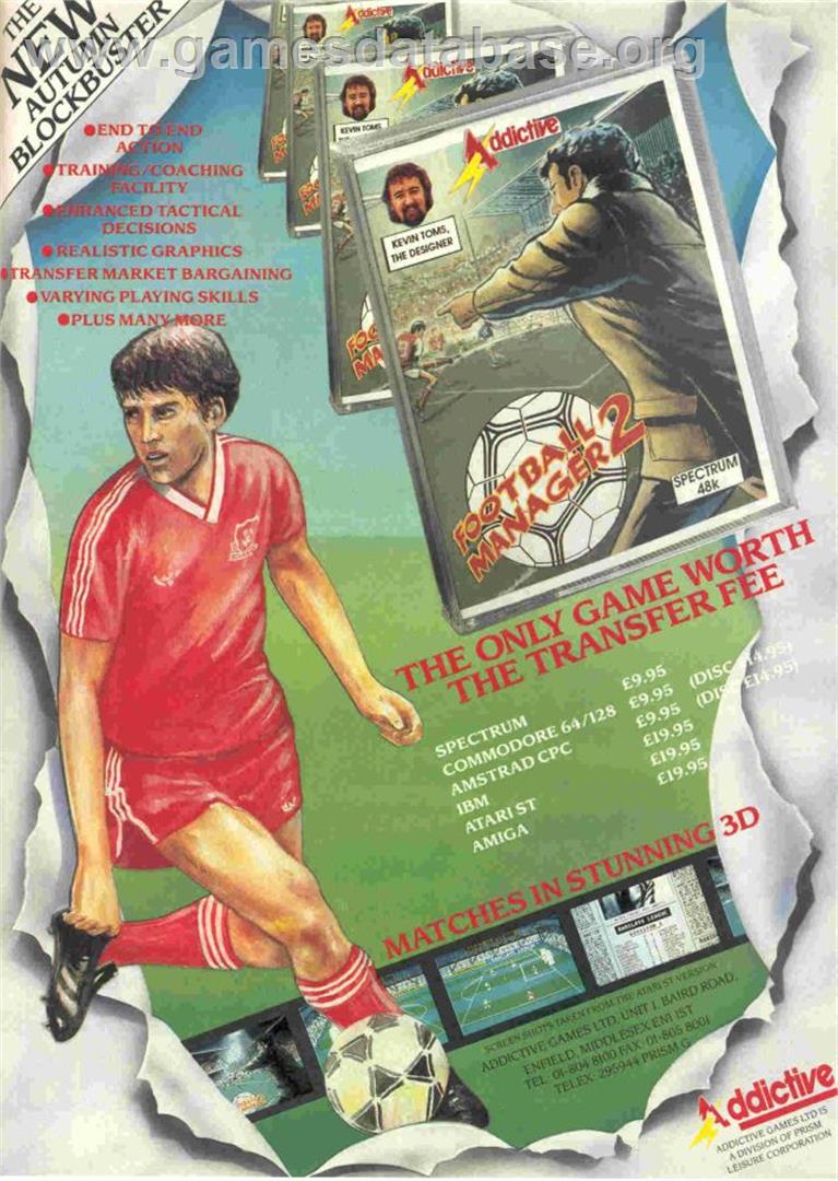 Football Manager 2 - Commodore 64 - Artwork - Advert