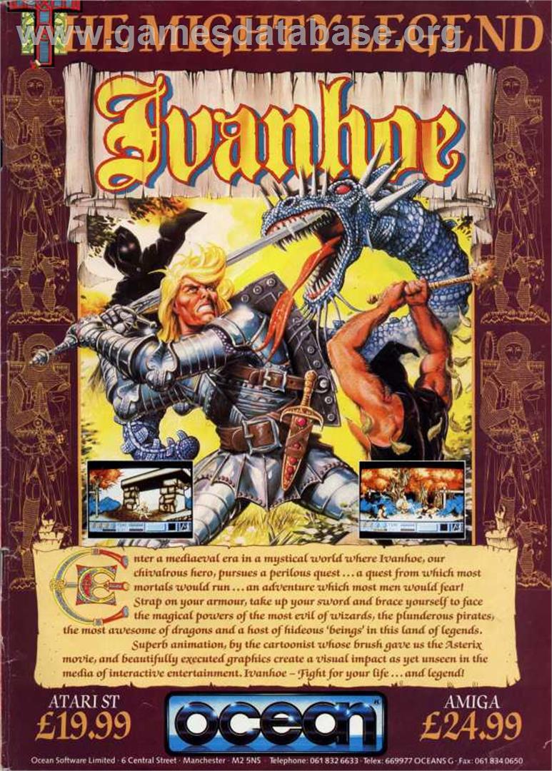 Ivanhoe - Commodore Amiga - Artwork - Advert