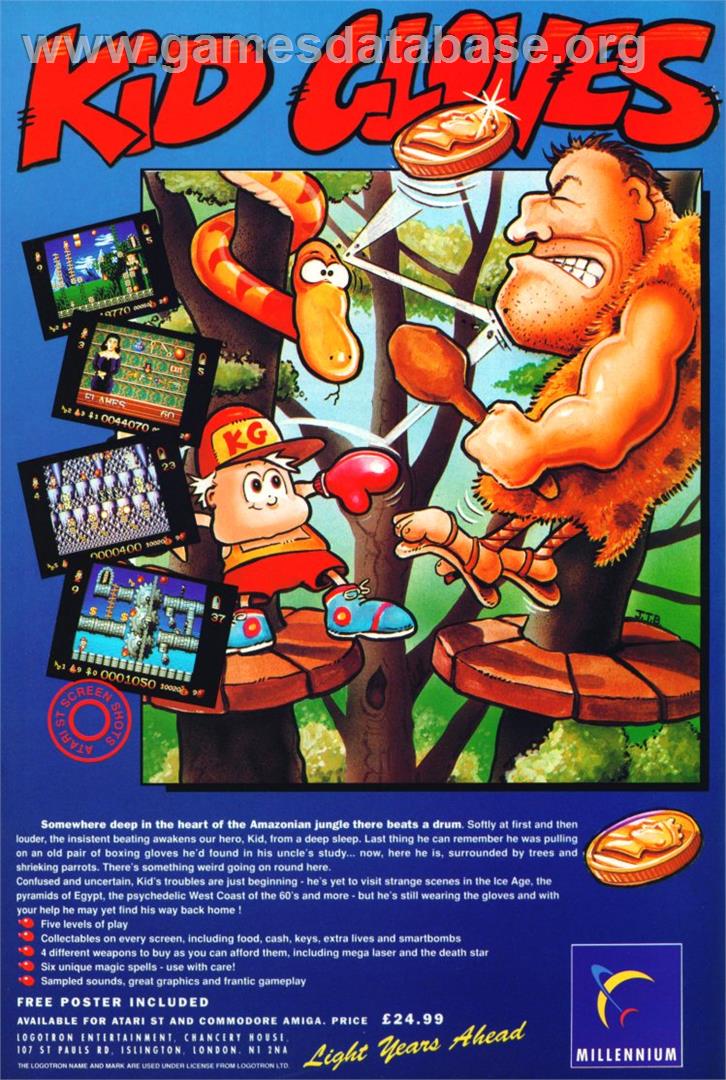Kid Gloves - Atari ST - Artwork - Advert