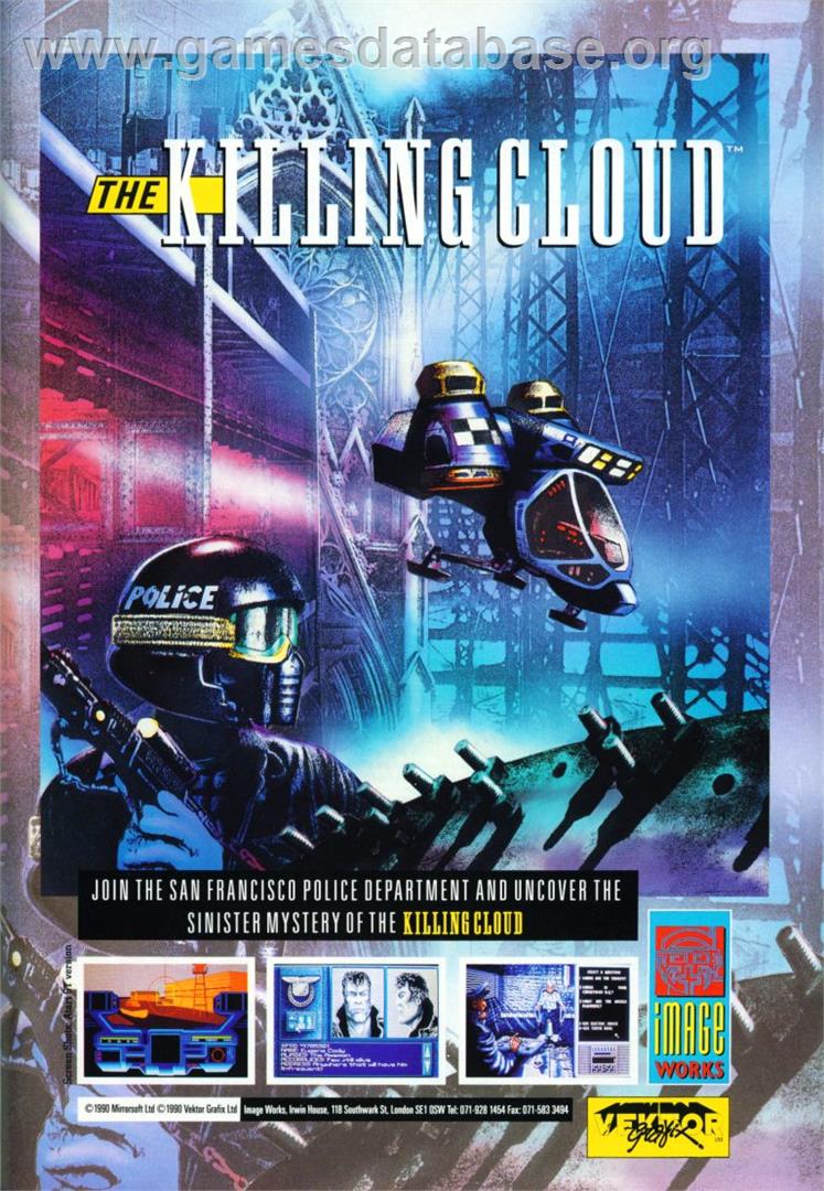 Killing Cloud - Commodore Amiga - Artwork - Advert