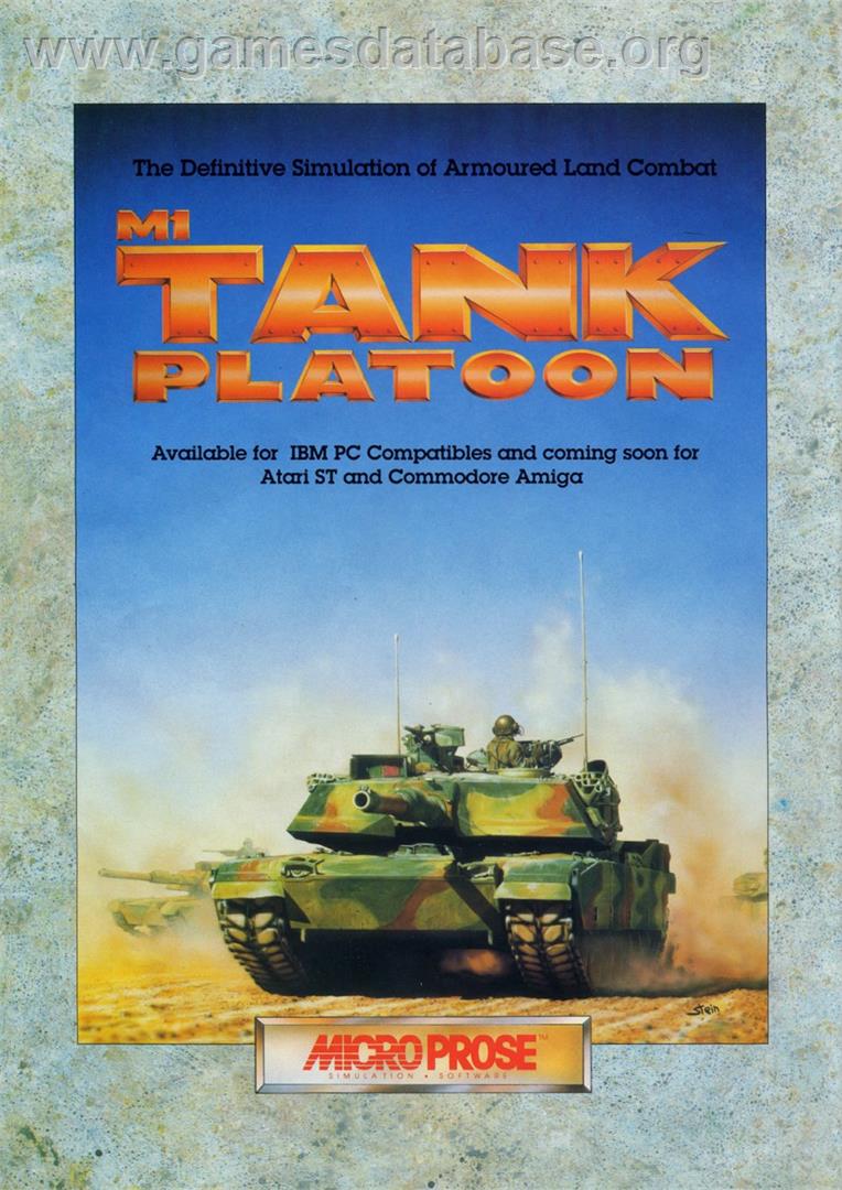 M1 Tank Platoon - Commodore Amiga - Artwork - Advert