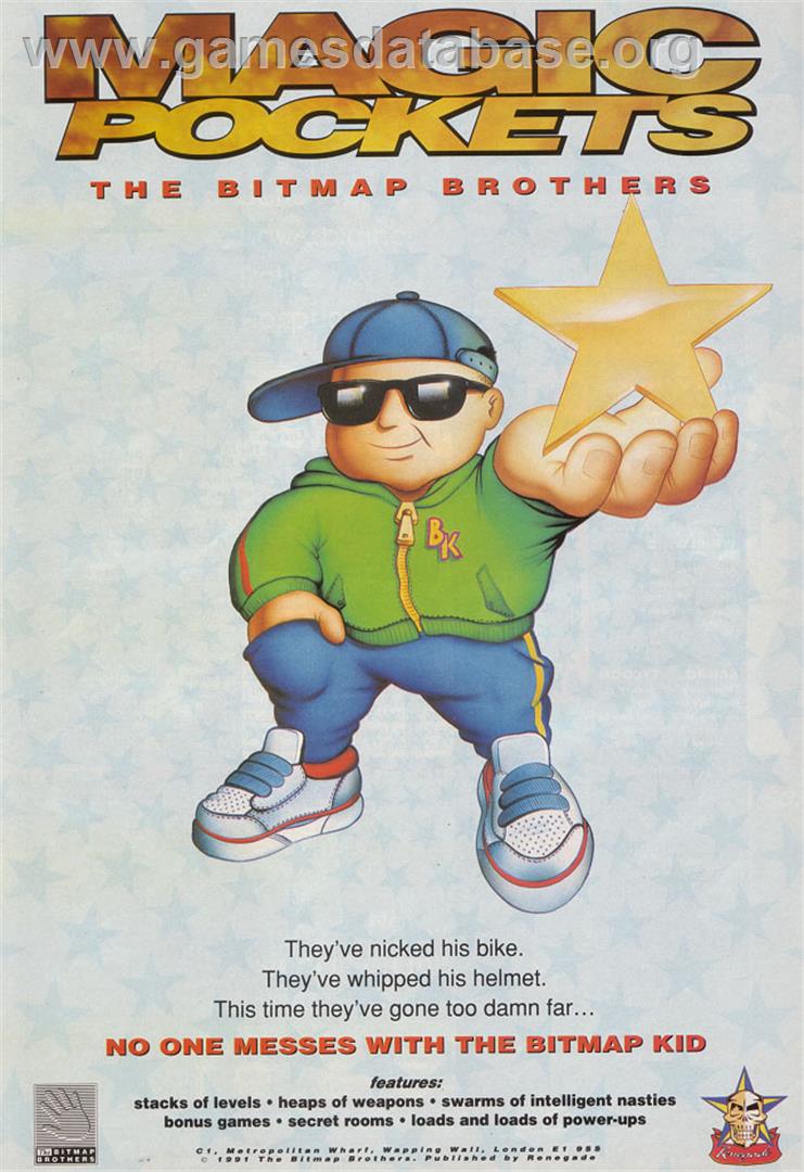 Magic Pockets - Commodore Amiga - Artwork - Advert