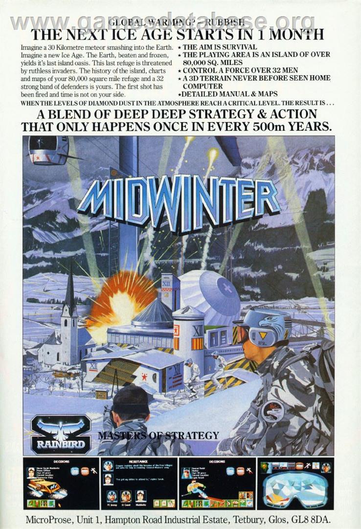 Midwinter - Microsoft DOS - Artwork - Advert