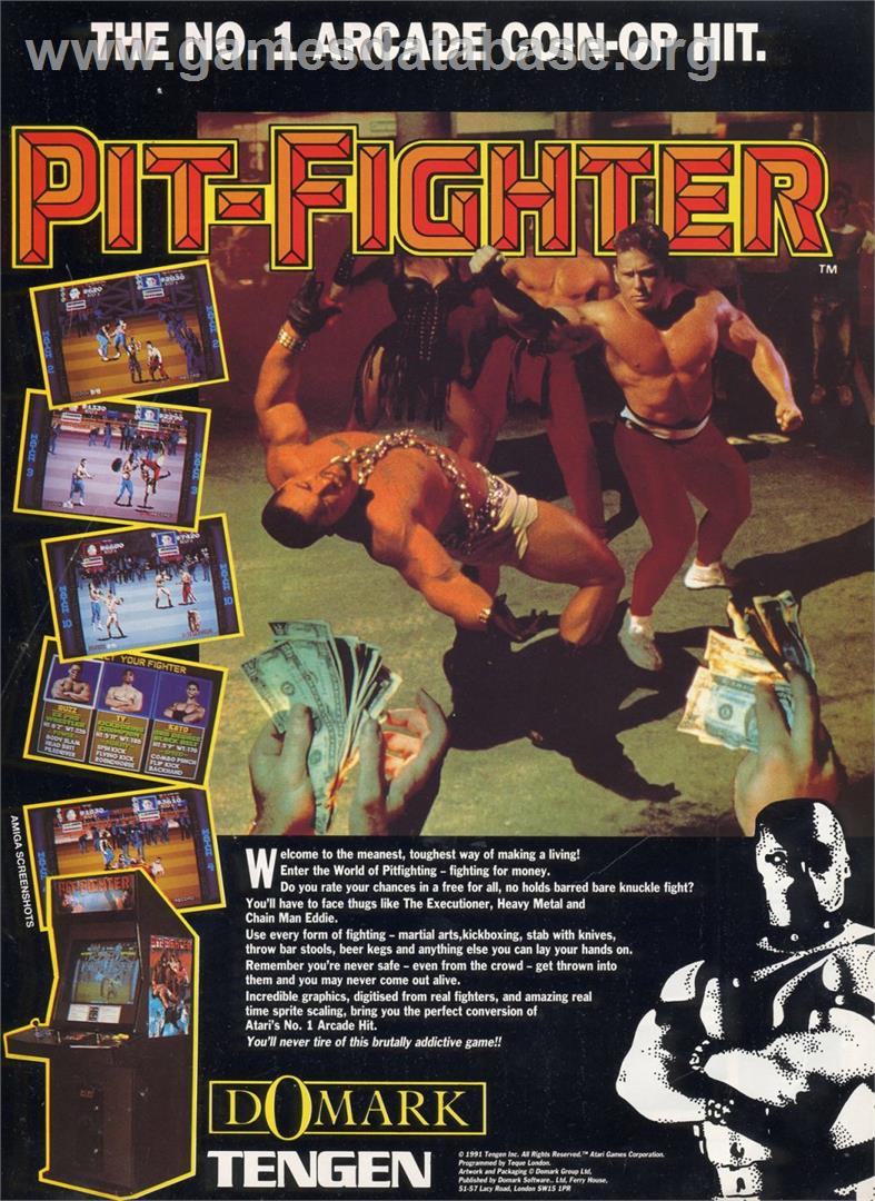 Pit Fighter - Atari 7800 - Artwork - Advert