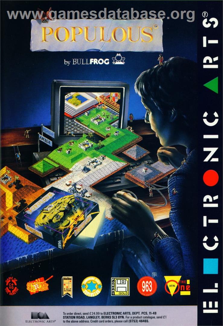 Populous: The Final Frontier - Commodore Amiga - Artwork - Advert