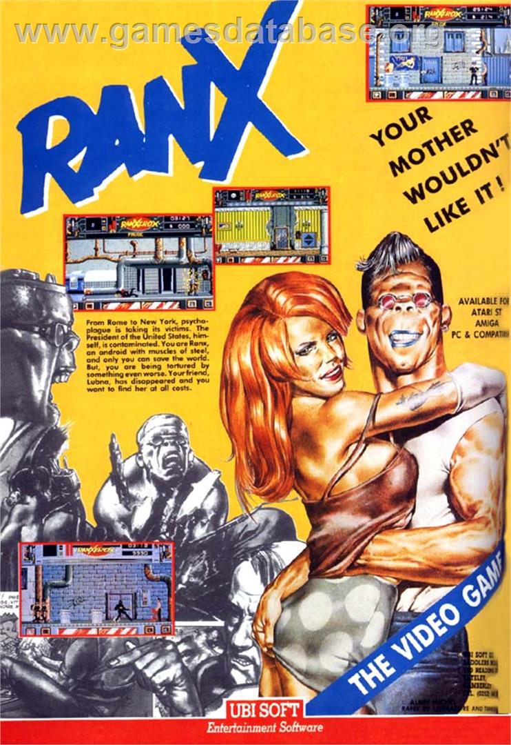 Ranx - Commodore Amiga - Artwork - Advert