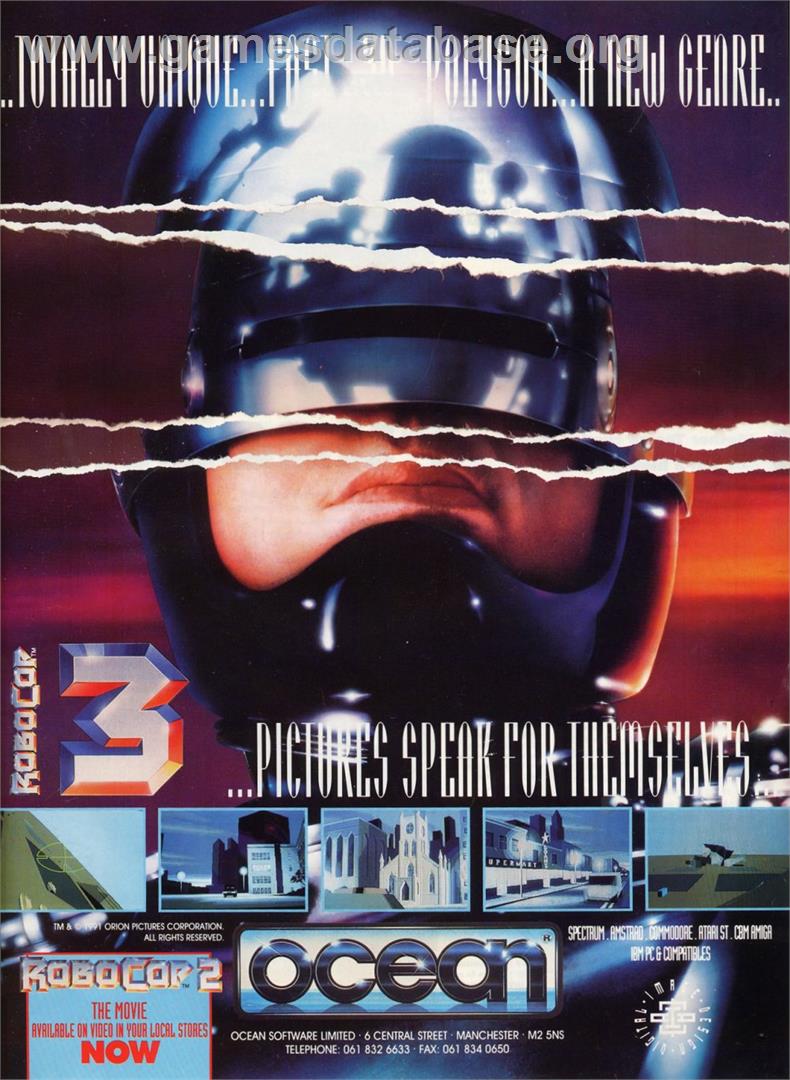 Robocop 3 - Sega Game Gear - Artwork - Advert