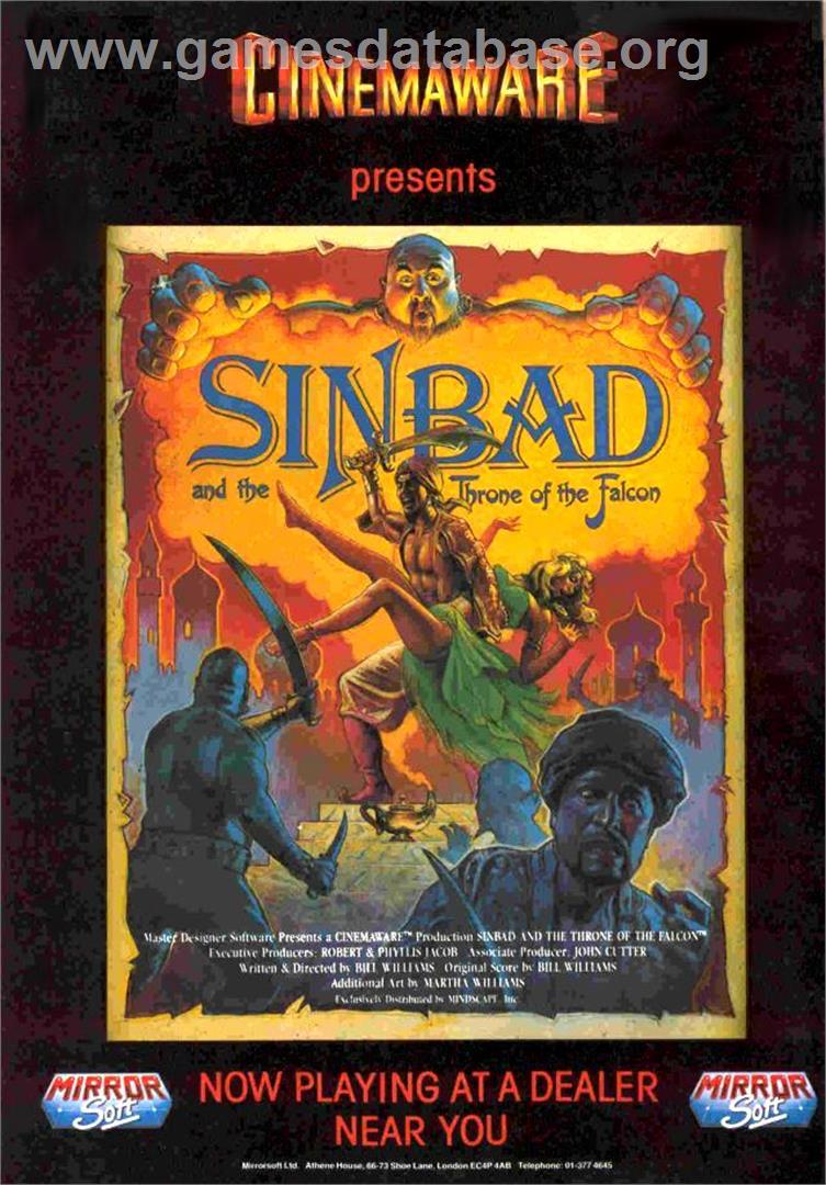 Sinbad and the Throne of the Falcon - Commodore Amiga - Artwork - Advert