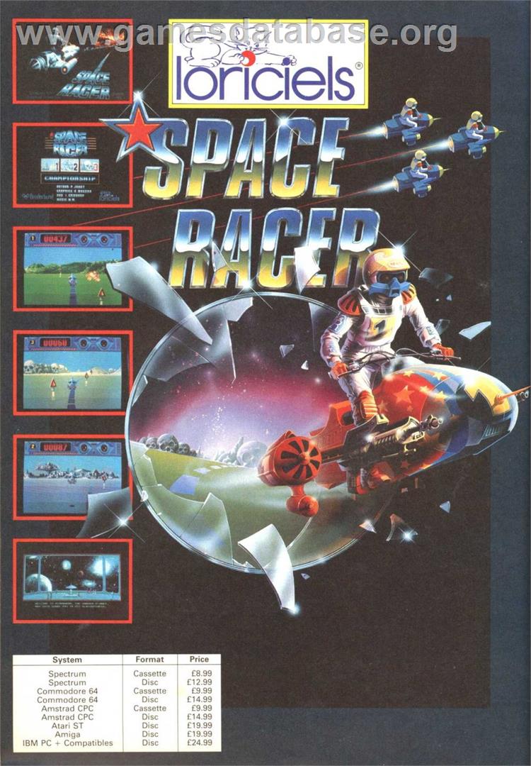 Space Racer - Commodore Amiga - Artwork - Advert