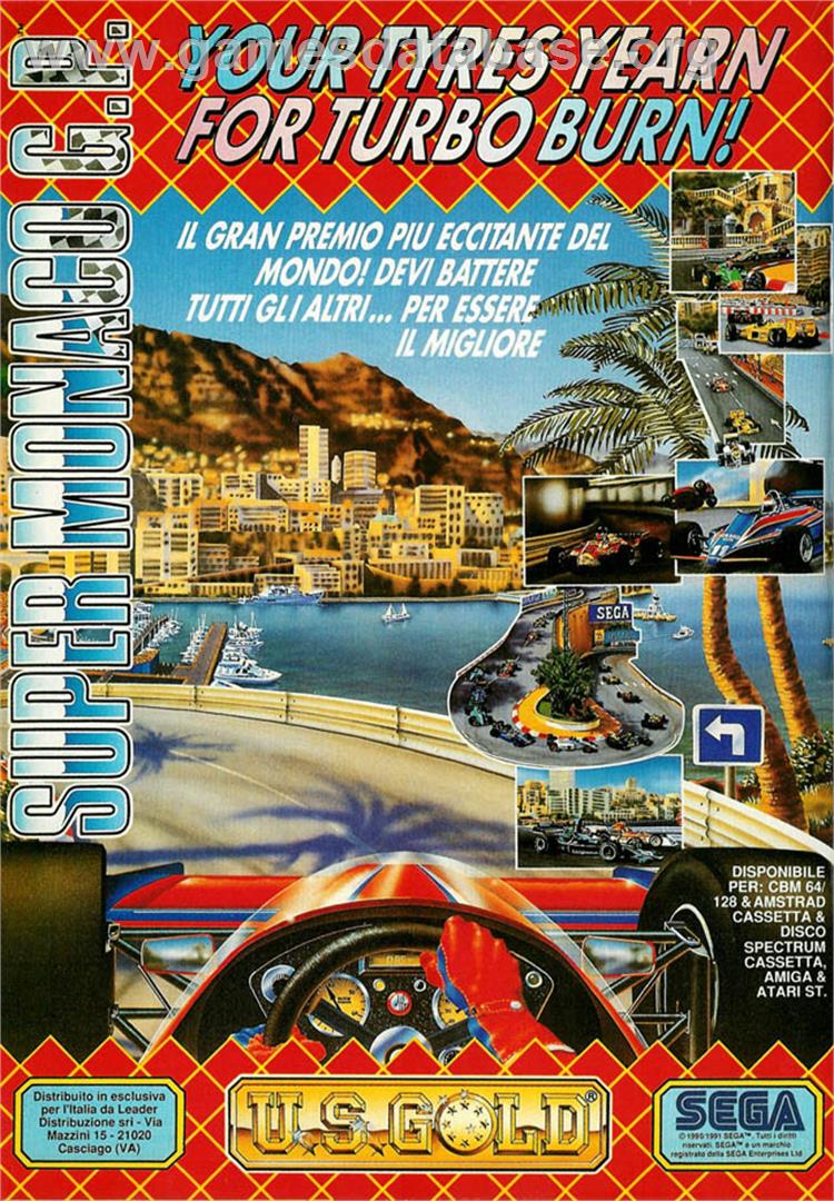Super Monaco GP - Atari ST - Artwork - Advert