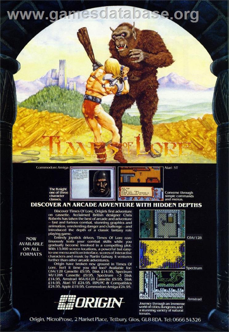 Tass Times in Tonetown - Commodore Amiga - Artwork - Advert